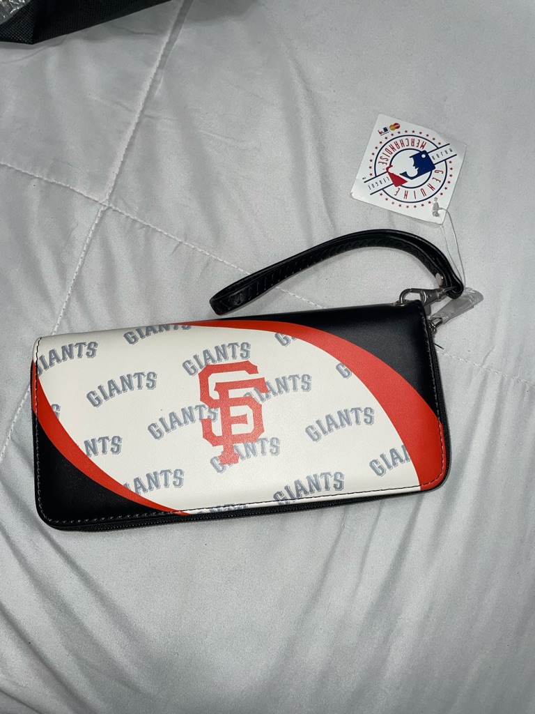 Genuine Merchandise Tag With Baseball Hologram  White  Orange